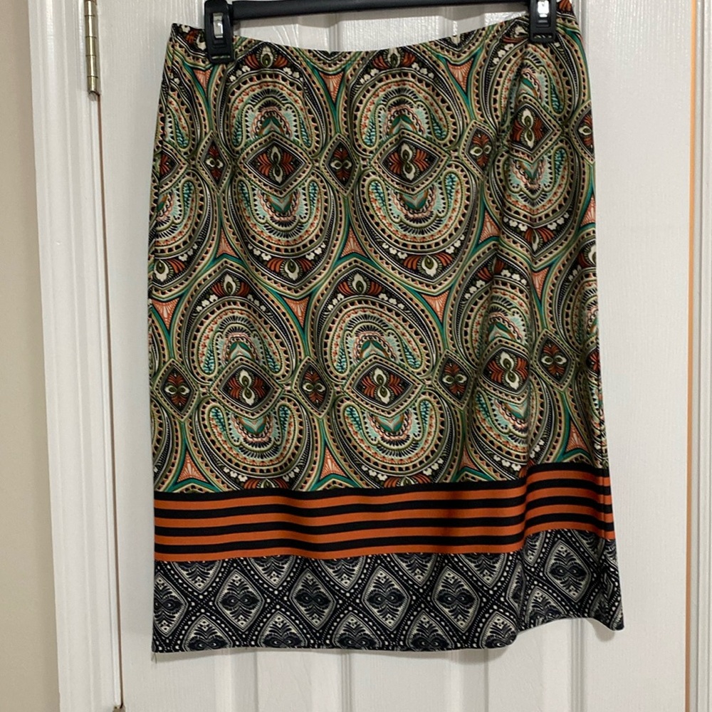 Sunny Leigh size xl pull on printed skirt